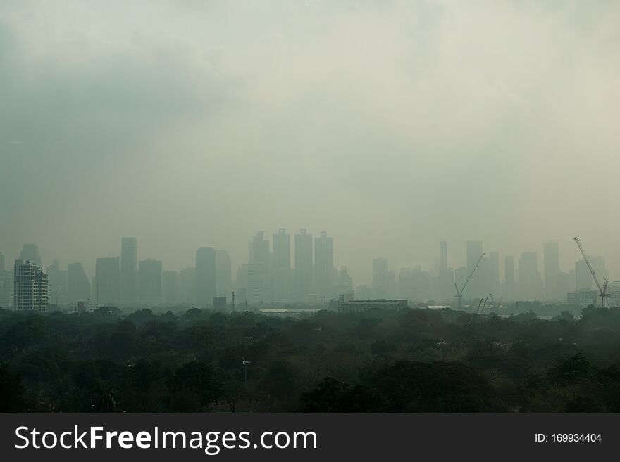 PM 2.5 pollution in Bangkok city