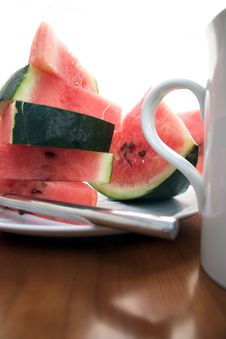 Watermelon Slices Royalty Free Stock Photos Watermelon Slices Royalty Free Stock Photos