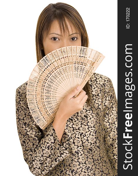 Girl and Fan 1