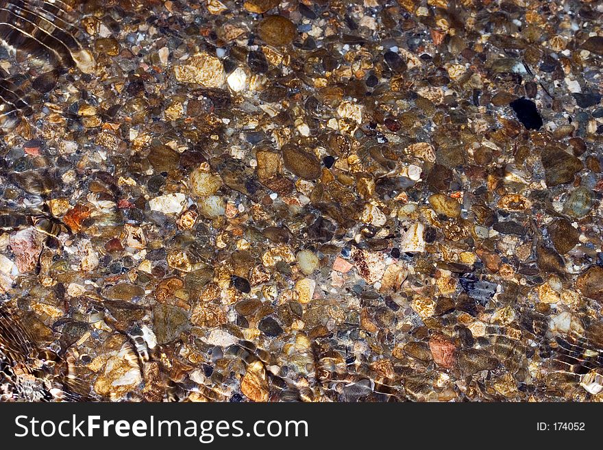 Pebbles in a stream