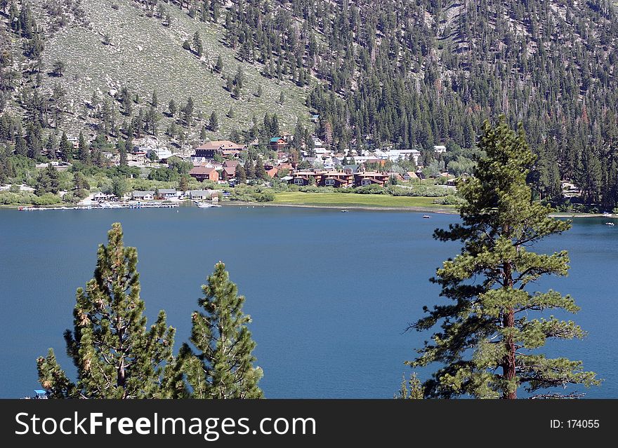 June Lake near Yosemite National Park. June Lake near Yosemite National Park