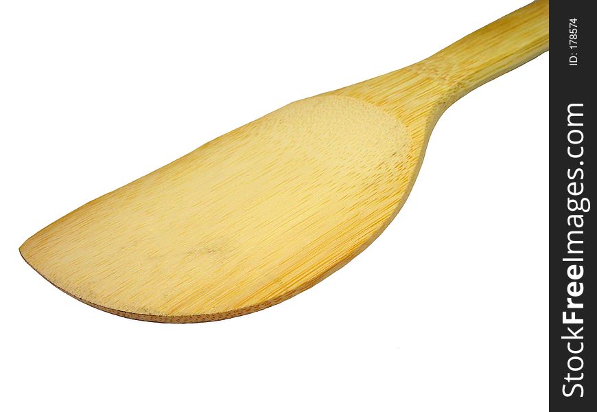 Bamboo spoon used for preparing the specific rice used to make sushi.