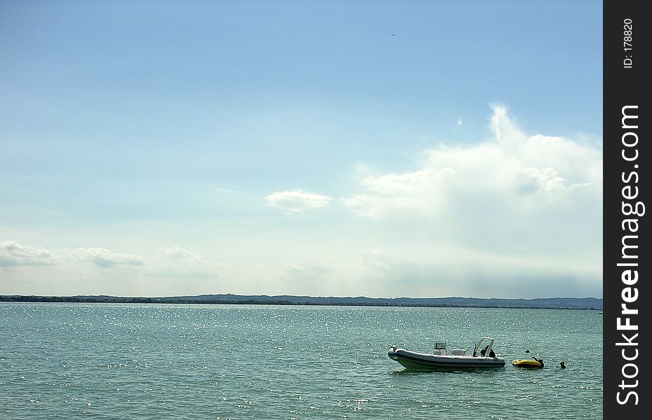 Boat on the Garda Lake
