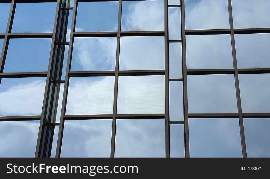 Reflection of clouds