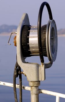 Fishing Winch In Down Stock Image Fishing Winch In Down Stock Image