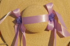 Straw Bonnet II Royalty Free Stock Photos Straw Bonnet II Royalty Free Stock Photos