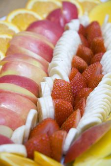 Fruit Plate Stock Photo
