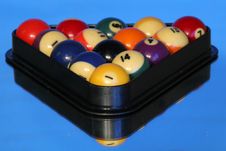 Pool Balls On Blue Stock Image Pool Balls On Blue Stock Image