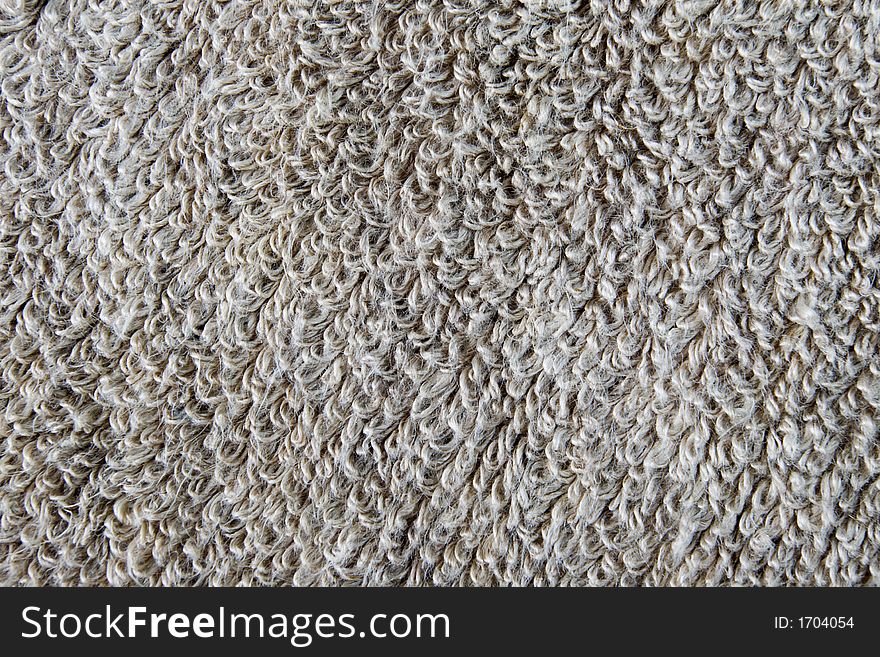 Unbleached frotte linen texture in natural light