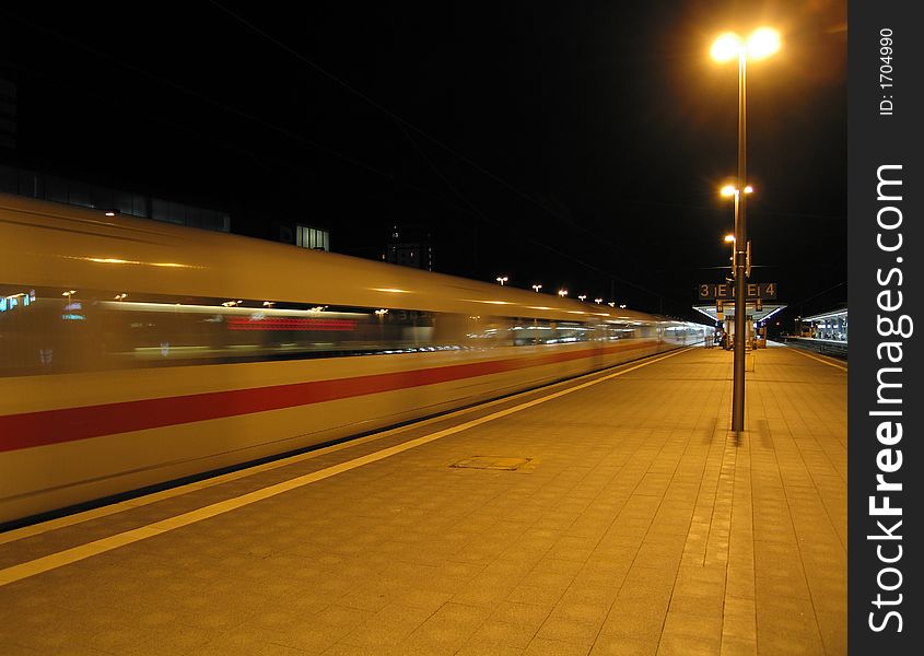 German Train at Night