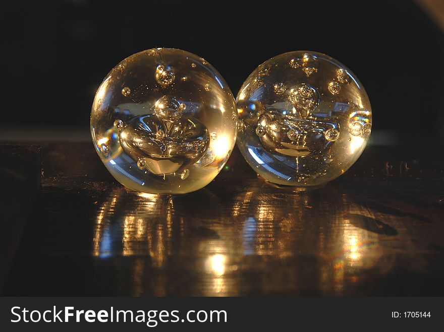 Two golden balls