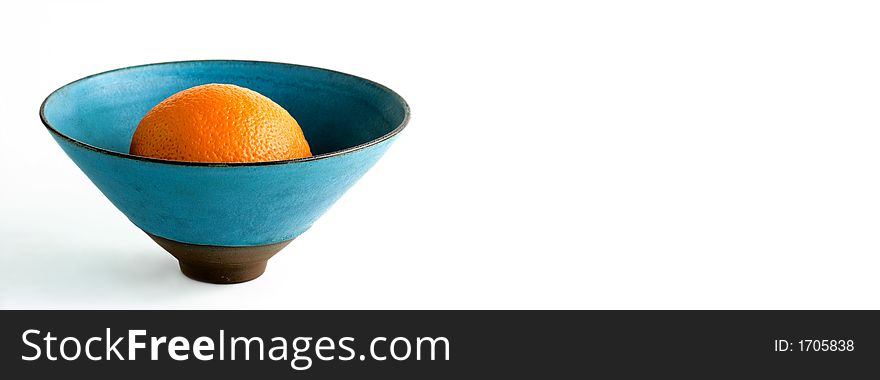 Orange in a bowl (health)