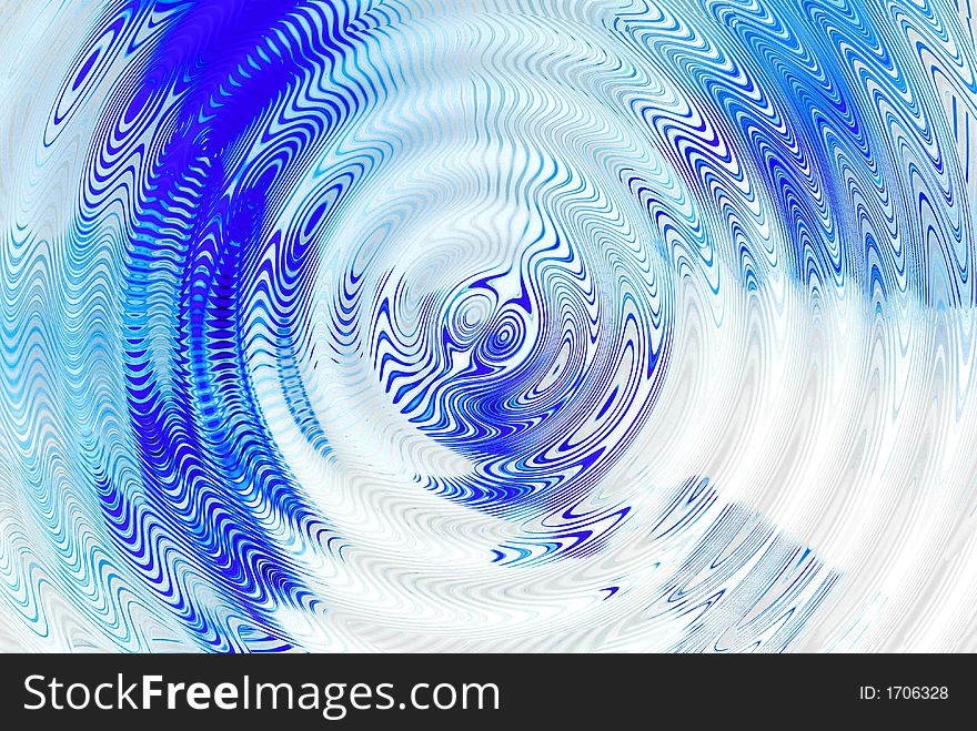 Hypnotic Blue Background