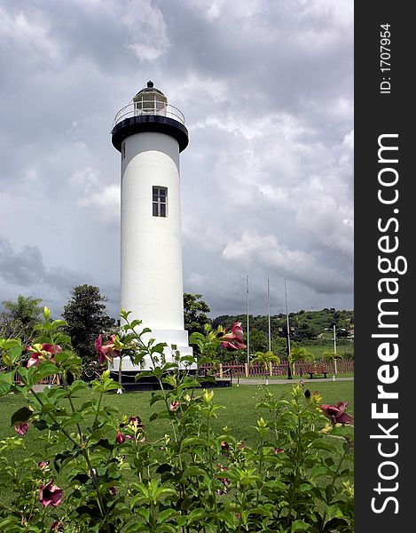 This is a lighthouse located in Rincon, Puerto Rico. This is a lighthouse located in Rincon, Puerto Rico.
