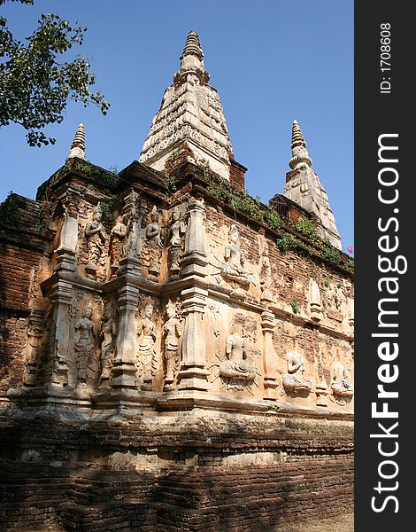 Ancient temple in Chiang Mai, Thailand. Ancient temple in Chiang Mai, Thailand