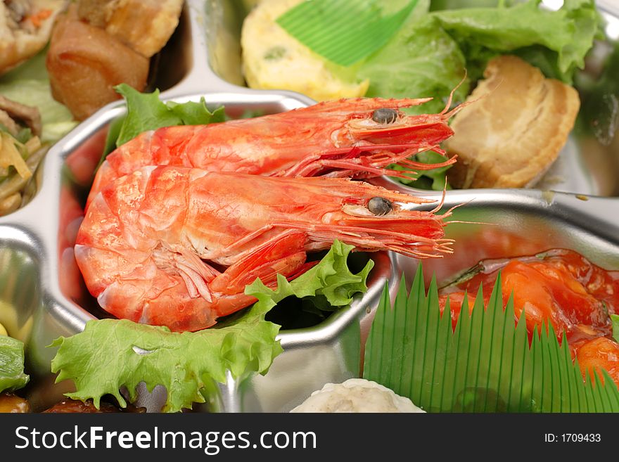Shrimp Tray Detail