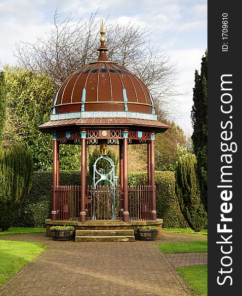 Historic Indian styled Well in an English Village. Historic Indian styled Well in an English Village