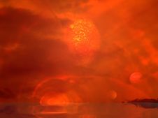 Planets, Clouds, Ocean Royalty Free Stock Image Planets, Clouds, Ocean Royalty Free Stock Image