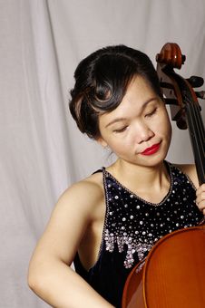 Woman Play Cello Stock Images Woman Play Cello Stock Images
