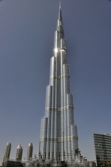 Dubai Burj Halifa Highest Building In The Worl Stock Photography