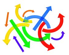 Multicolored Arrows Stock Photos Multicolored Arrows Stock Photos