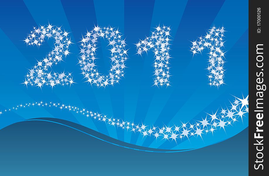 Background with new year 2010