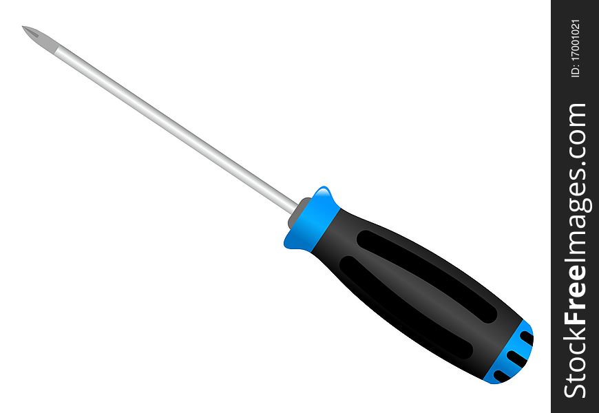 Vector colored illustration of screwdriver