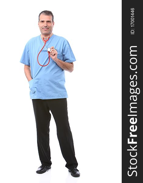 Doctor Holding A Stethoscope