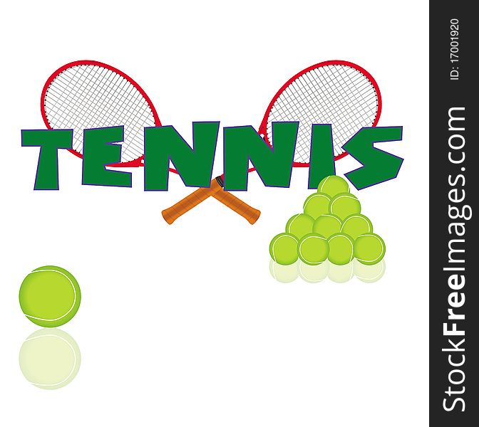 This image represents a tennis conceptual background. This image represents a tennis conceptual background