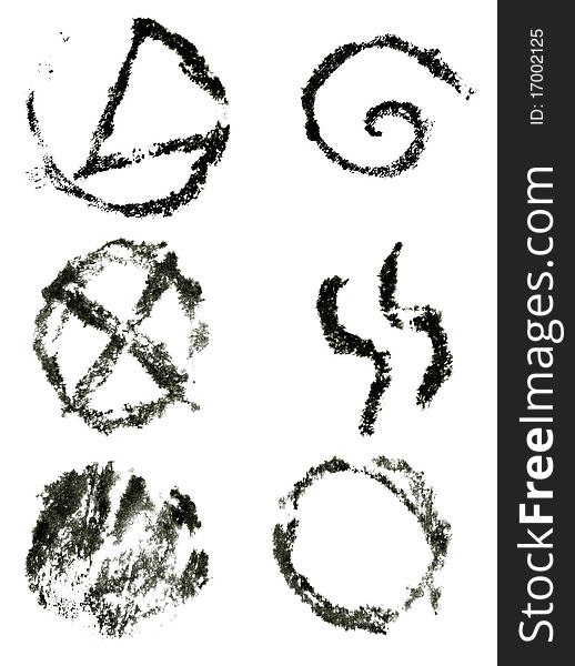 Ink symbols set