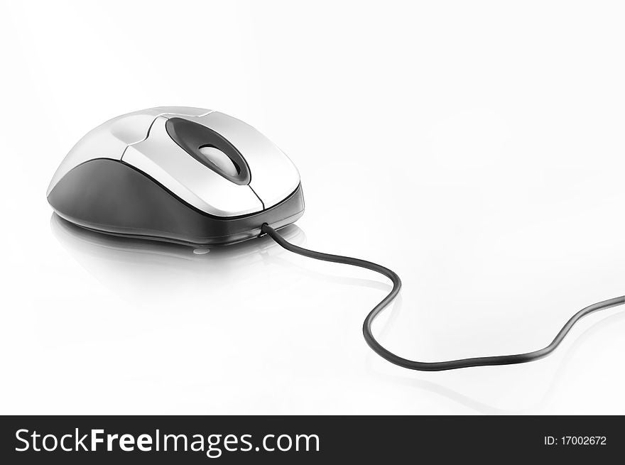 Computer mouse isolated on white