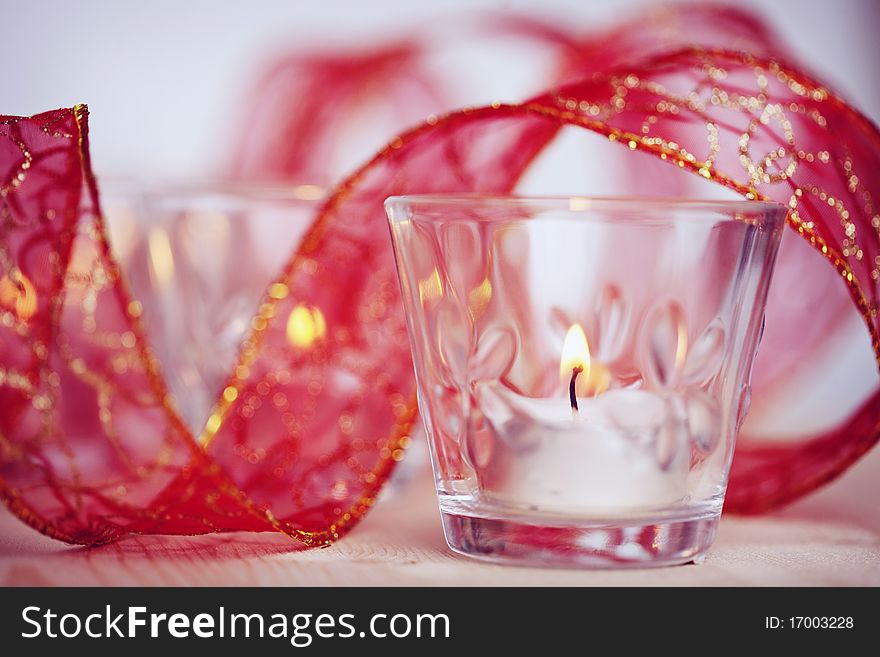 Candles On A Blurred Background