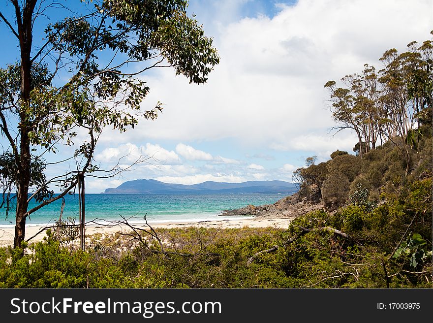 Beach view at Marion Bay in Tasmania, Australia. Beach view at Marion Bay in Tasmania, Australia.
