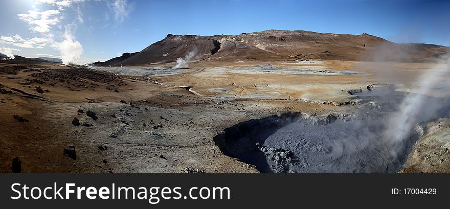 Volcanic landscape in Iceland