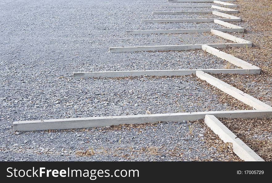 Lane for car parking area