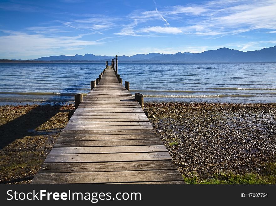 Jetty At Lake Chiemsee