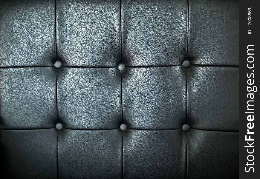 Texture of Black leather finished furniture background. Texture of Black leather finished furniture background