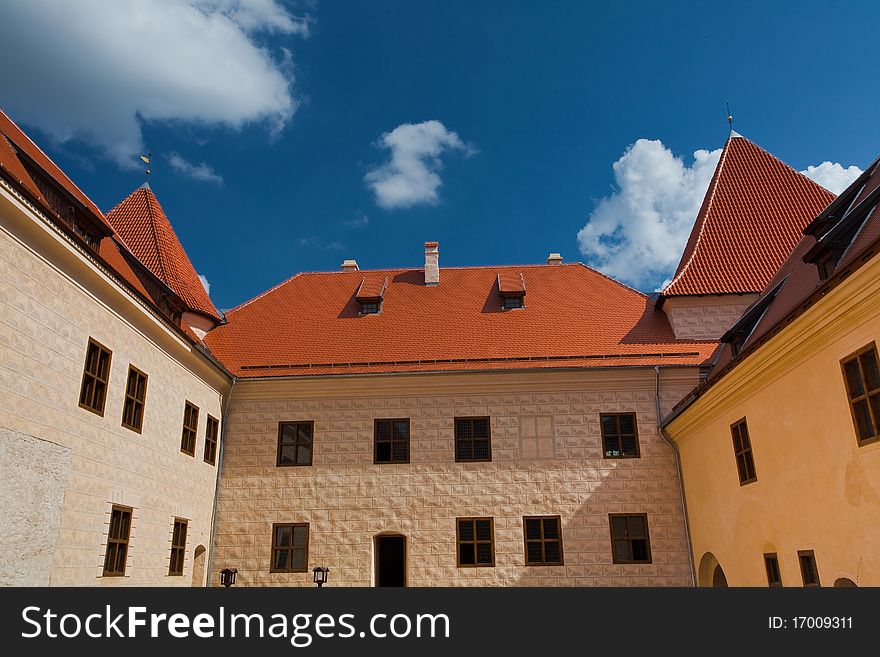 The panoramic view of castle Bauska in Latvia. The panoramic view of castle Bauska in Latvia