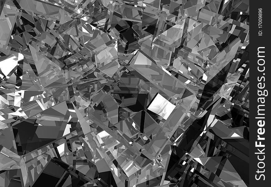 Gray Glass Cubes