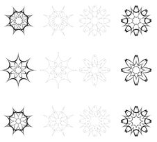 Abstract Flowers For Design Black And White Royalty Free Stock Images Abstract Flowers For Design Black And White Royalty Free Stock Images