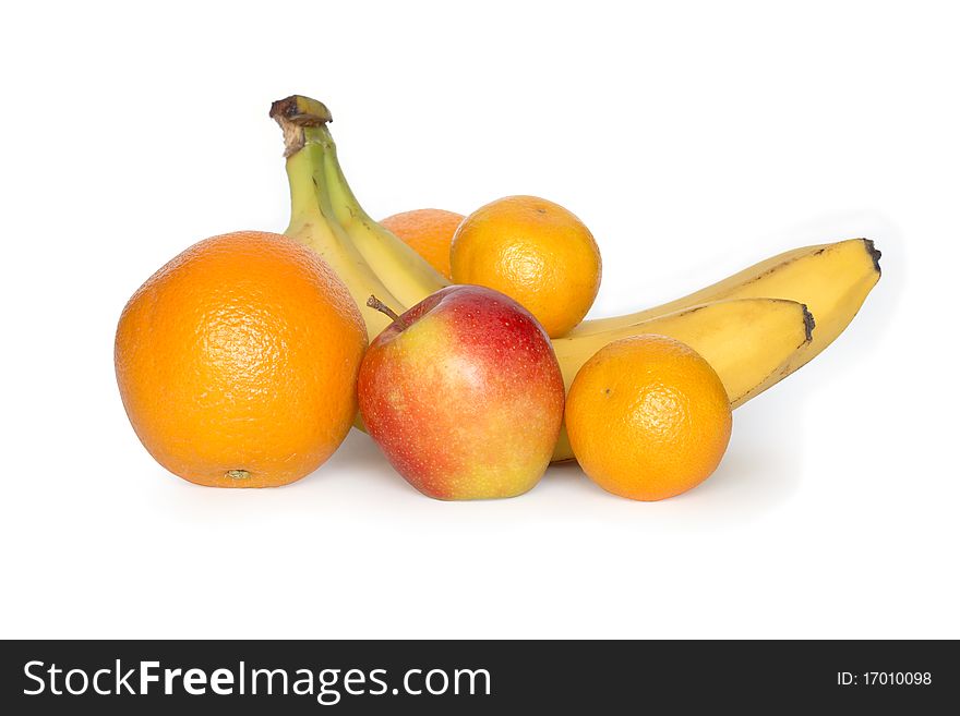 Fruits On White