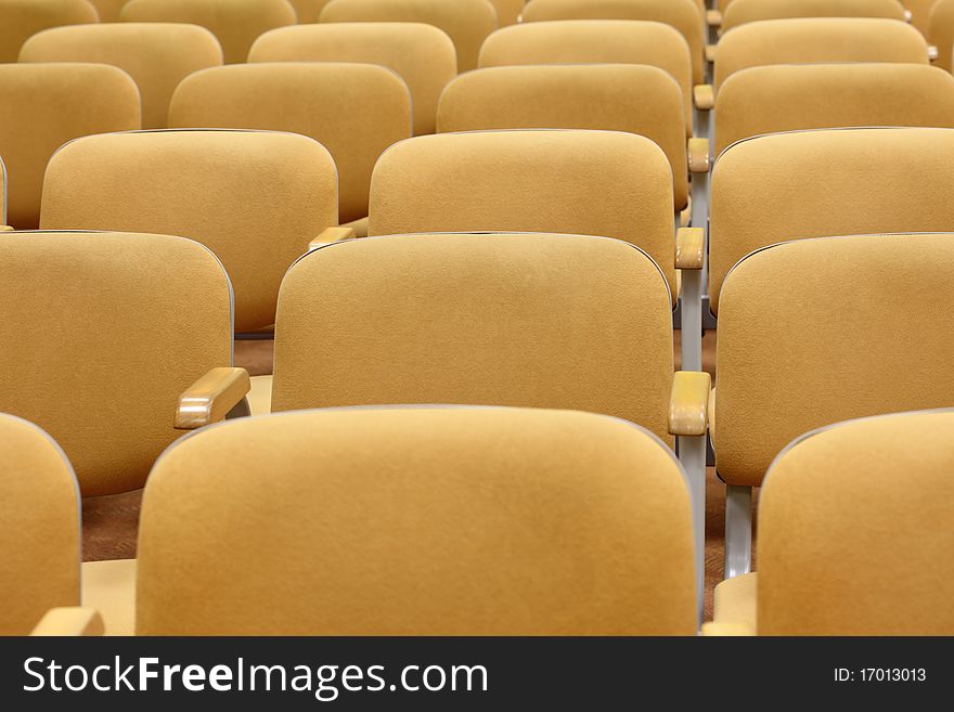 Conference - rows of empty seats texture