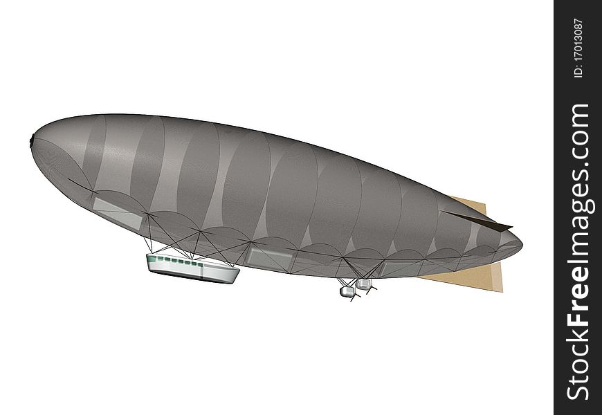 Semi-rigid airship. Layout.