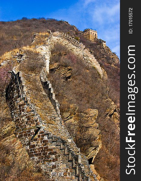 Broken great wall, in dazhenyu, in beijing. Broken great wall, in dazhenyu, in beijing