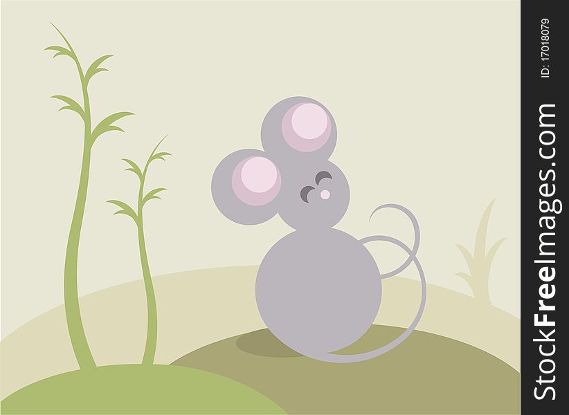 Vector design of a little mouse