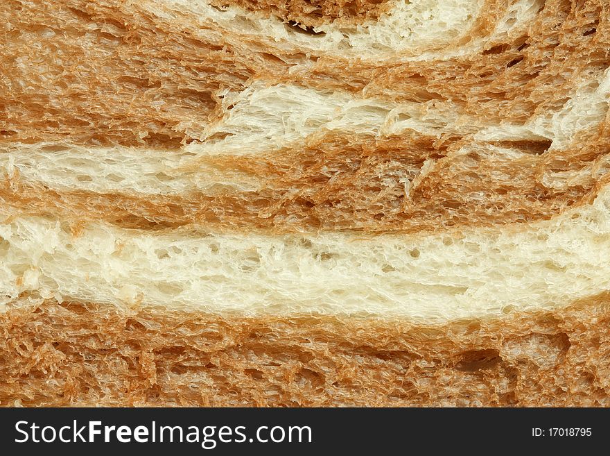 Texture of whole wheat bread