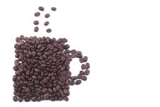 Cup Of Dark Roasted Coffee Beans Royalty Free Stock Image Cup Of Dark Roasted Coffee Beans Royalty Free Stock Image