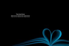 Blue Book And Shape Heart Stock Photos Blue Book And Shape Heart Stock Photos