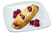 Raspberry Danish Pastry Stock Photography Raspberry Danish Pastry Stock Photography