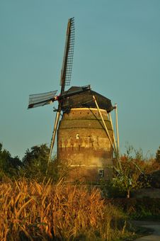 Dutch Windmill In The Morning Light Stock Images Dutch Windmill In The Morning Light Stock Images